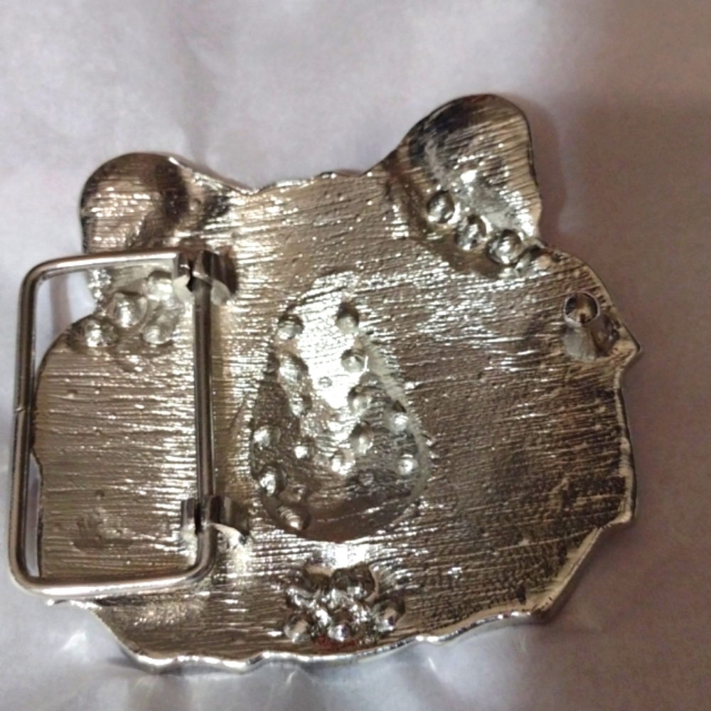 Runway Gem Rhinestone Studded 🐯 Belt Buckle - Picture 2 of 8